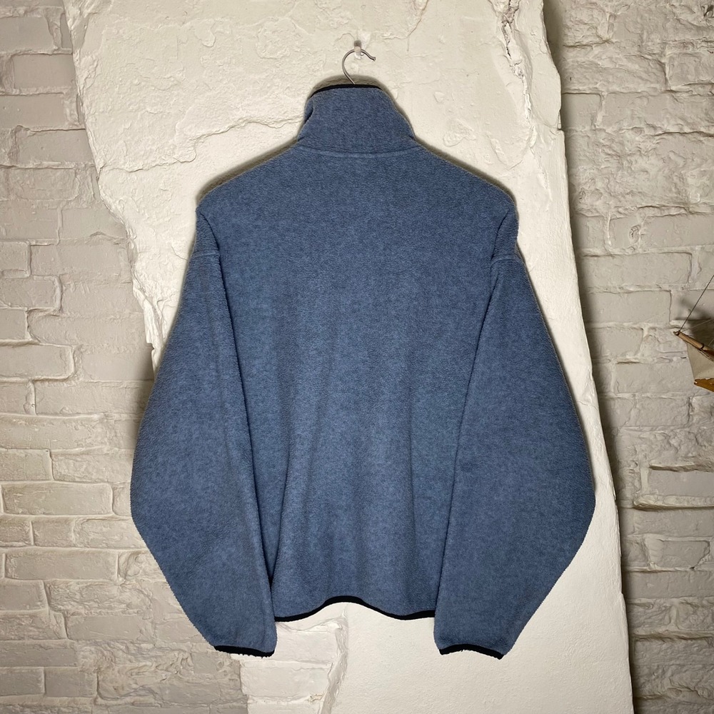 Woolrich Polartec Fleece Pullover Mens XL Blue Snap Neck Sweater - Picture 5 of 7